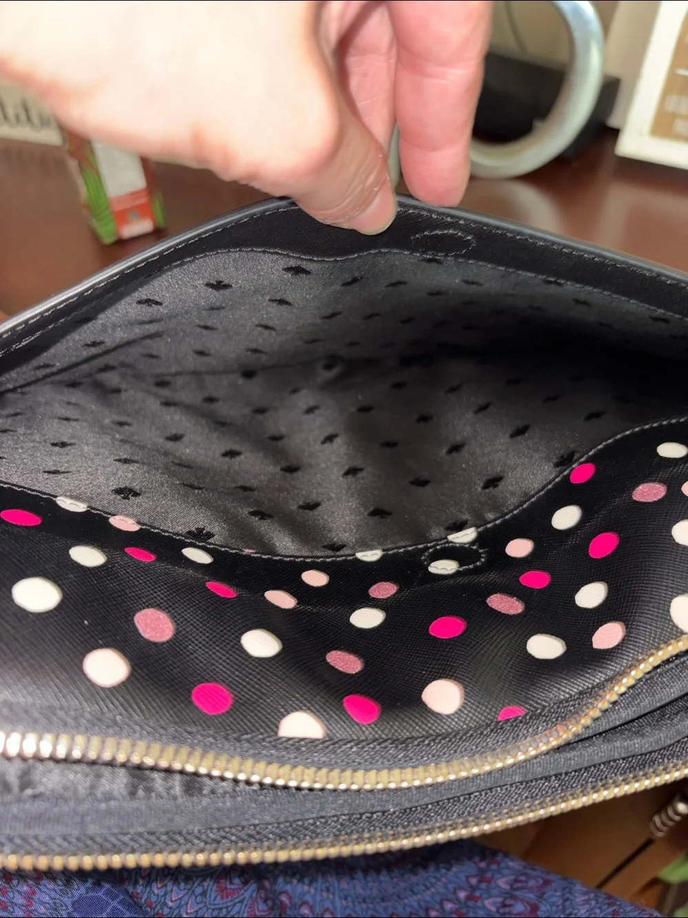 Kate Spade Staci Leather Glimmer Dot 15